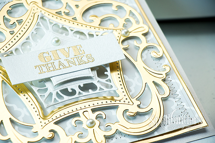 Spellbinders | Give Thanks Card using S4-565 Labels Forty Eight and S6-044 Label 48 Decorative Elements dies