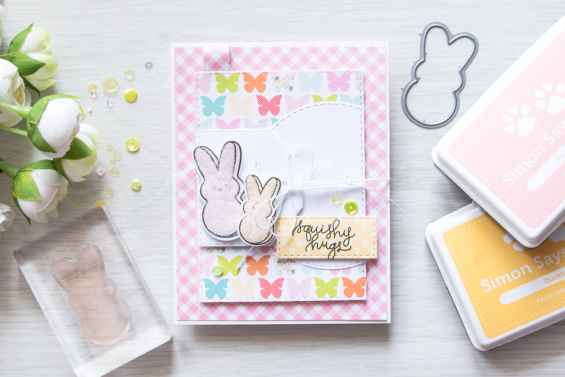 Simon Says Stamp | March 2016 Card Kit - Squishy Hugs. Video