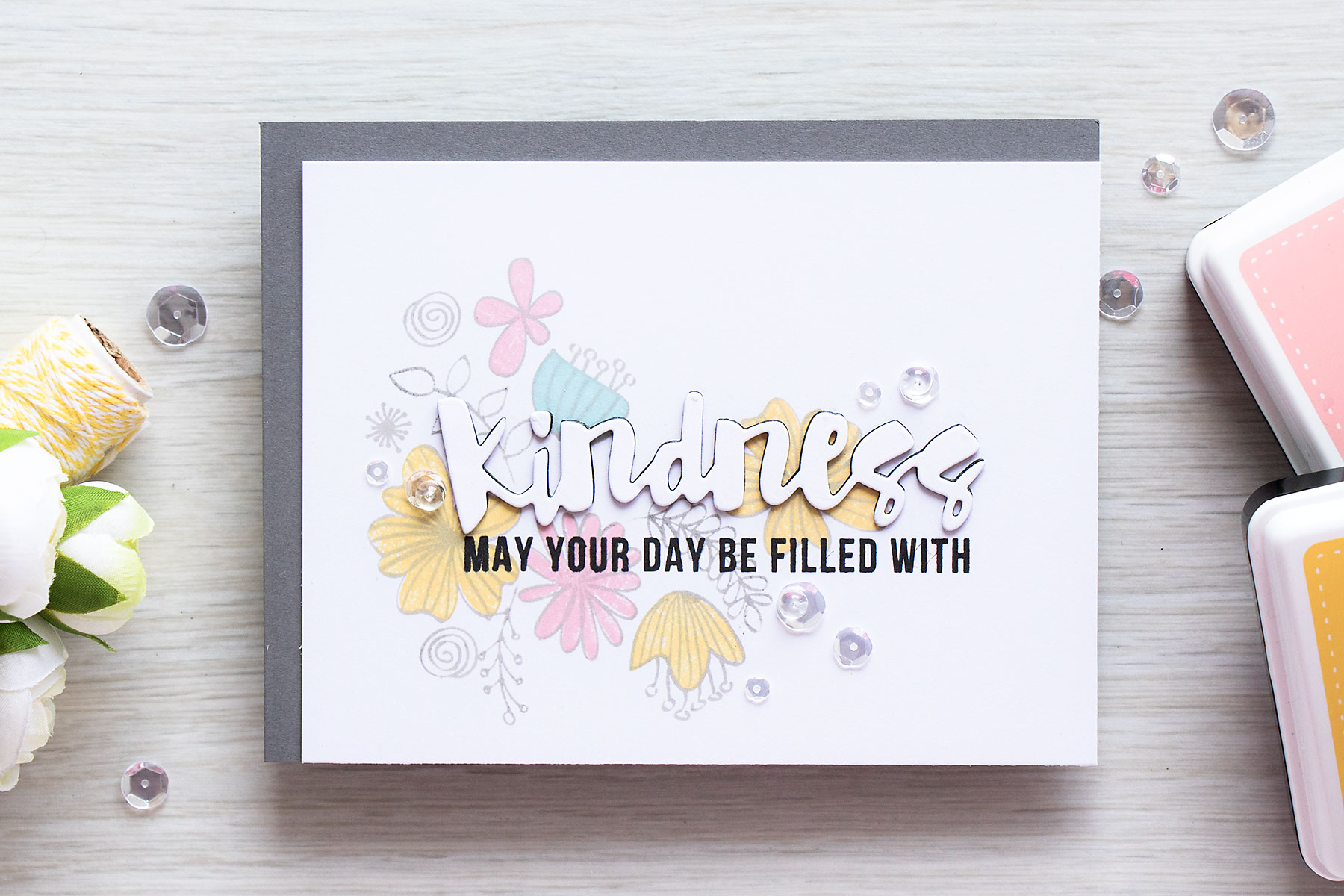 Simon Says Stamp | Subtle Background Stamping - Kindness