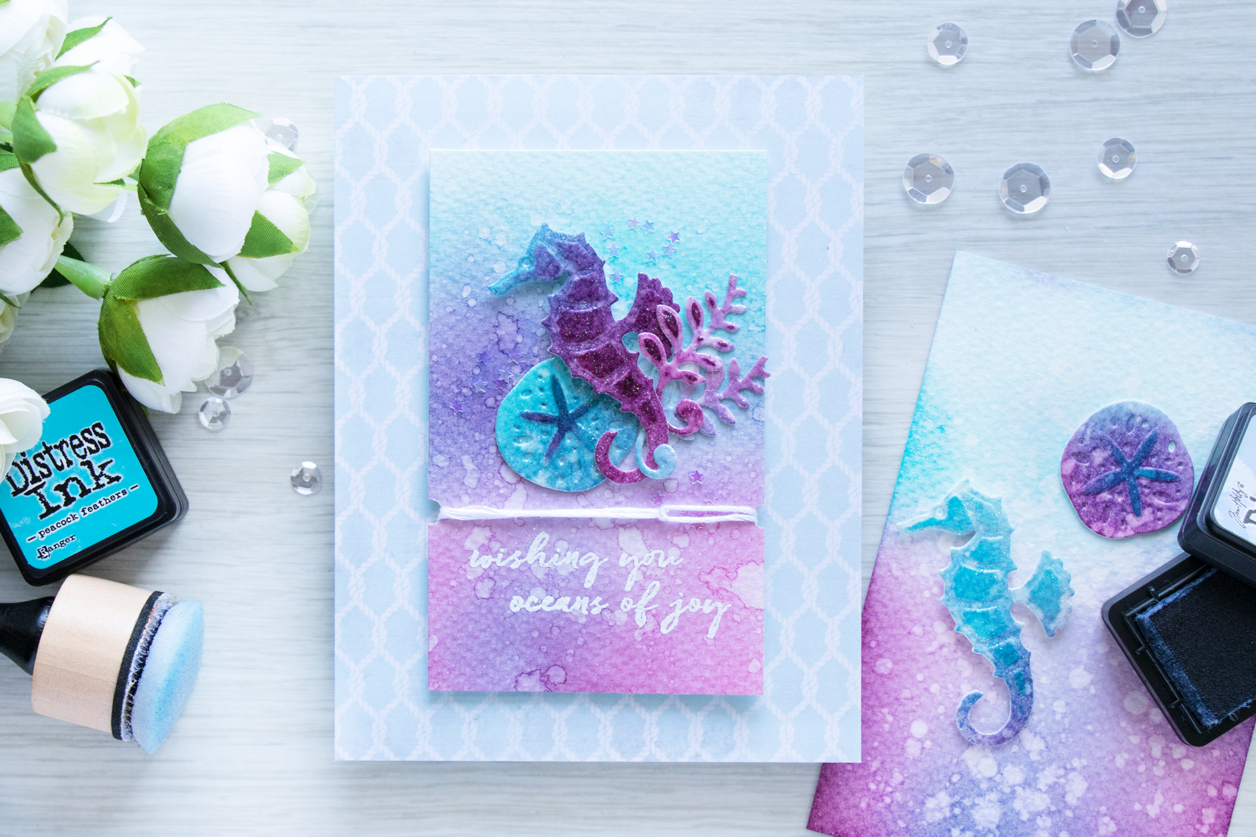 Spellbinders | Adding color and texture to die cuts. Video