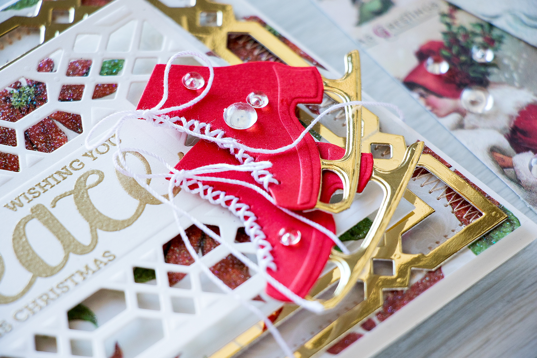 Spellbinders | Ice Skates Holiday Card. Video