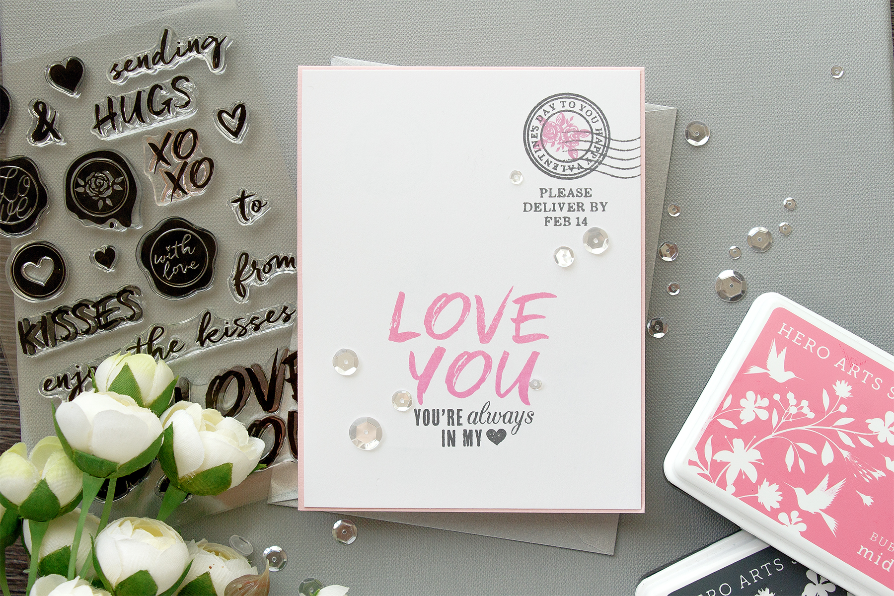 Hero Arts | You're Always In My Heart. January My Monthly Hero Blog Hop + Giveaway