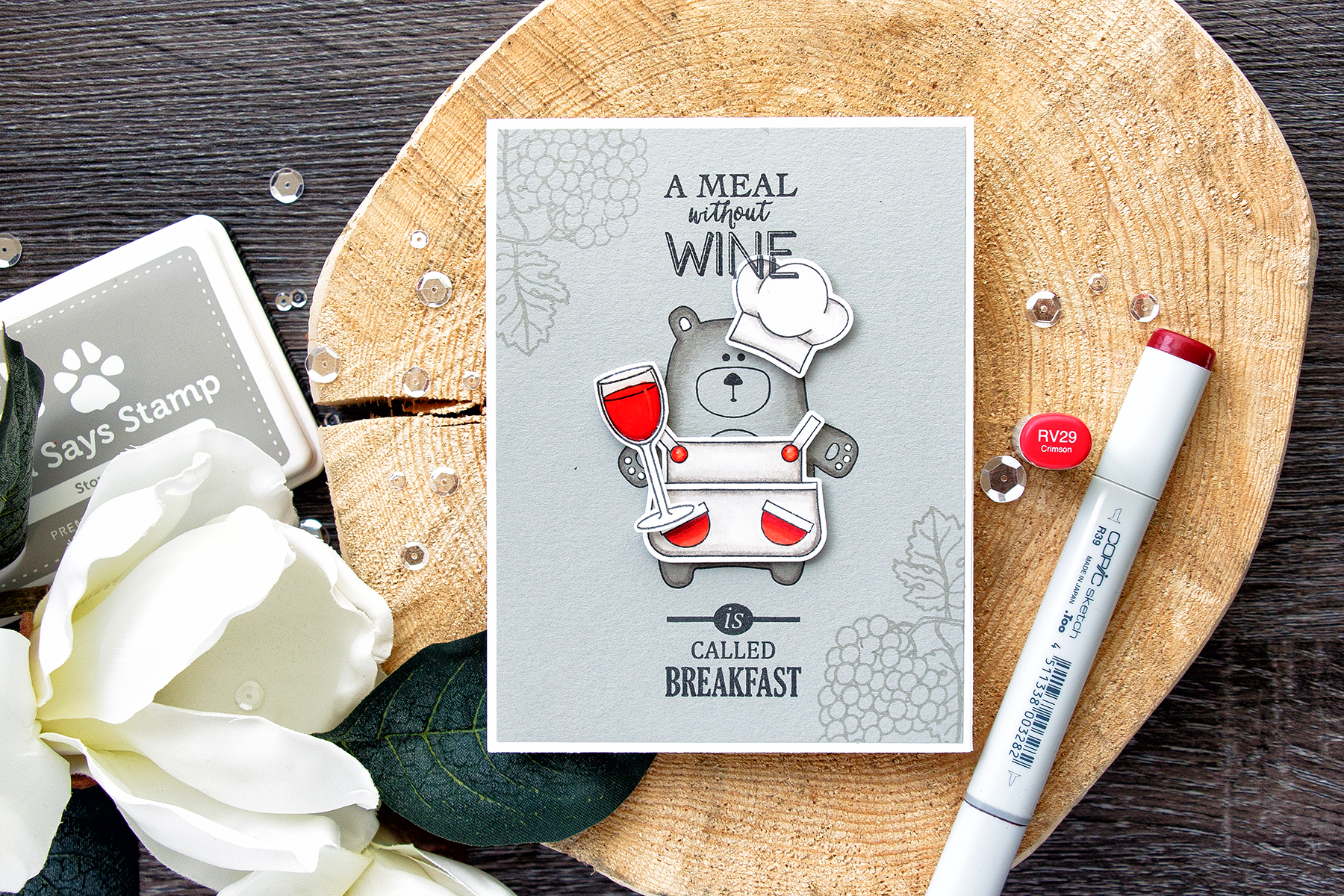 Simon Says Stamp | A Meal Without Wine...