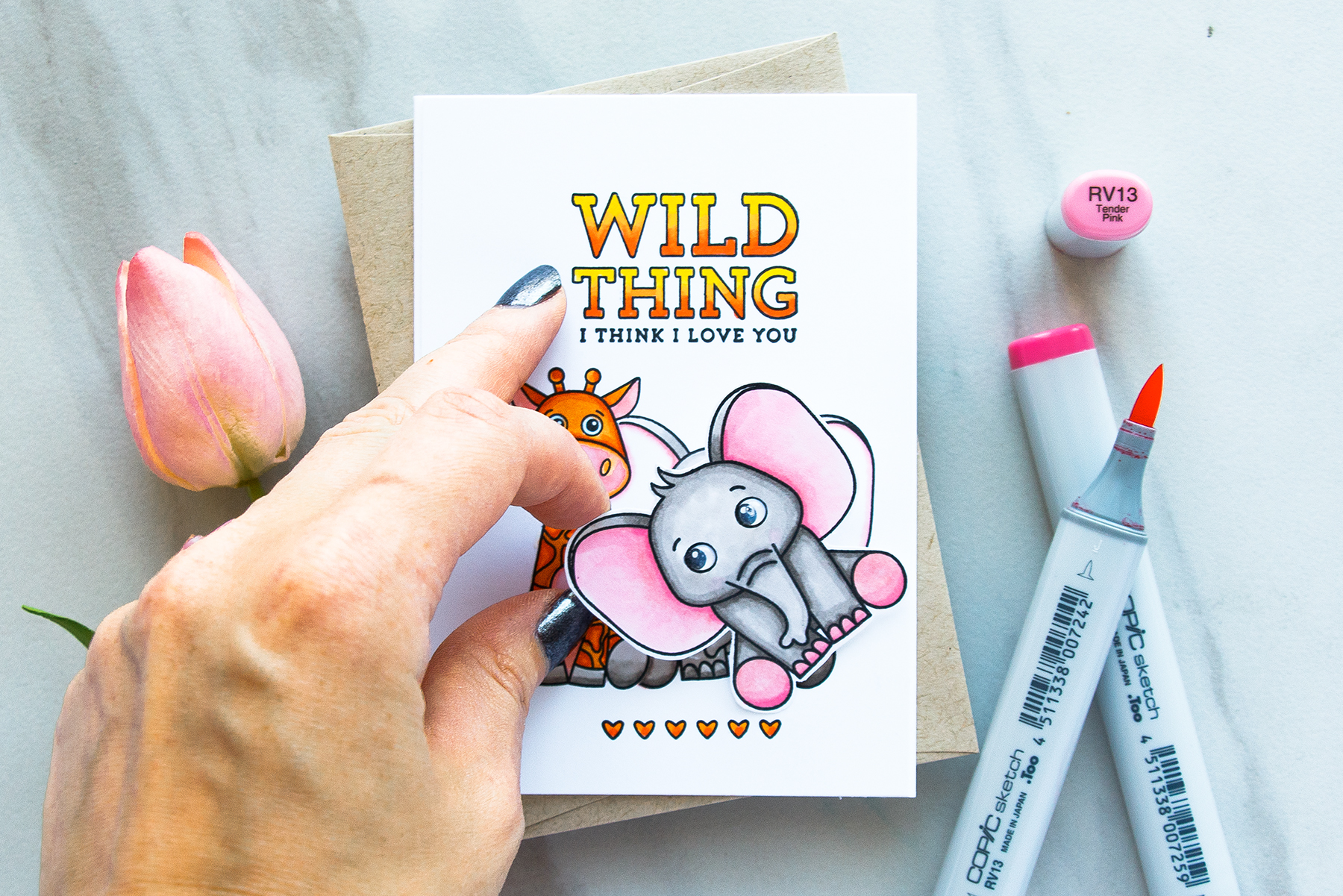 Simon Says Stamp | Wild Thing - I Think I Love You. April 2017 Card Kit