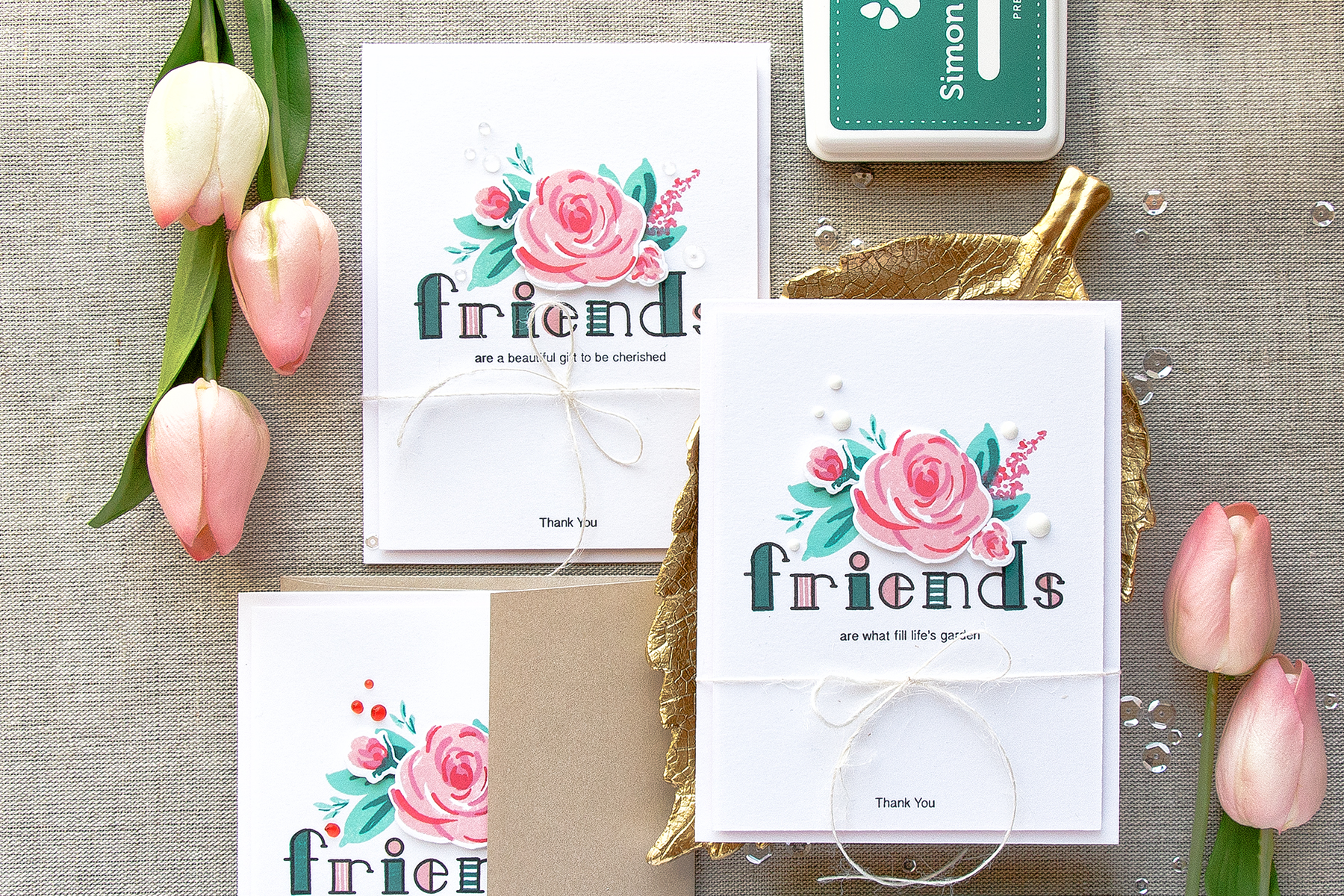 Simon Says Stamp | Floral Thank You Cards for Friends. Video