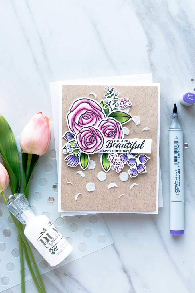 Simon Says Stamp | Floral Birthday Card with Sketch Ranunculus | Yana ...