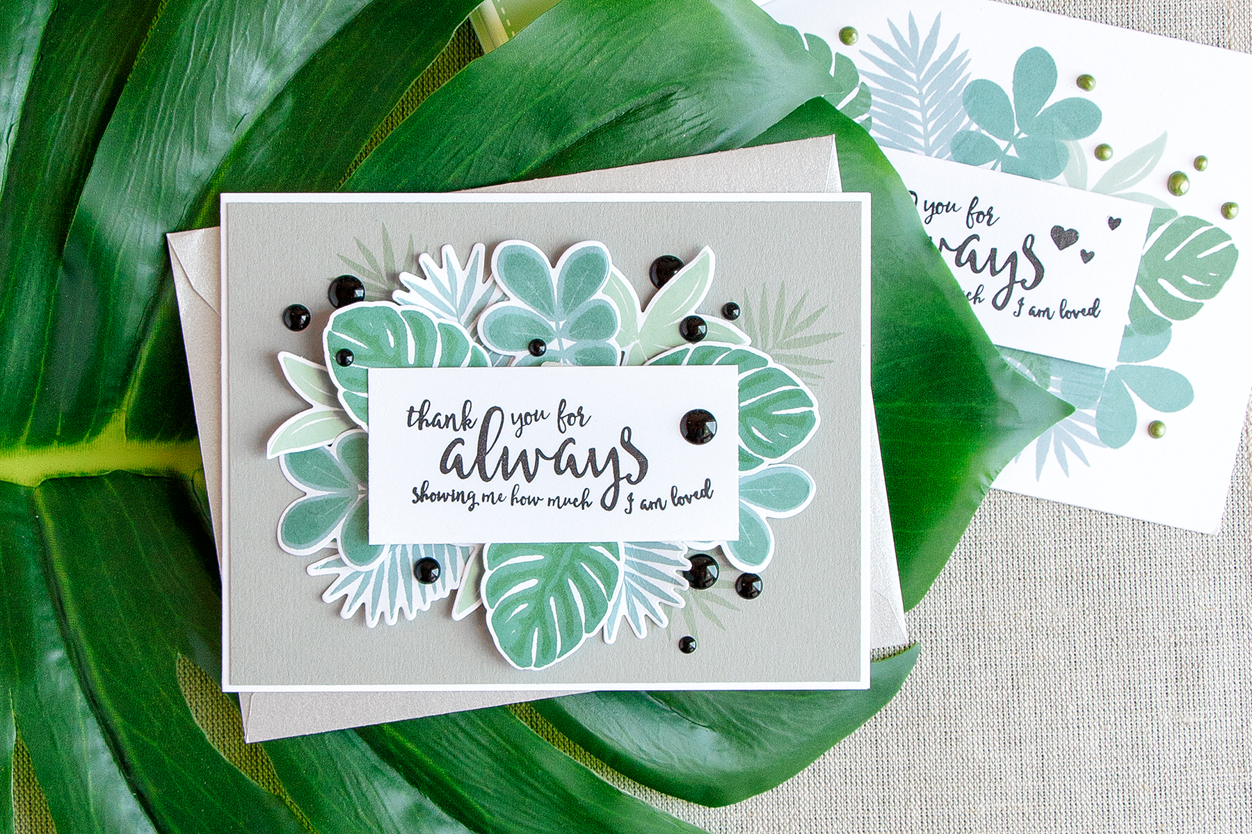 Simon Says Stamp | Tropical Foliage Card