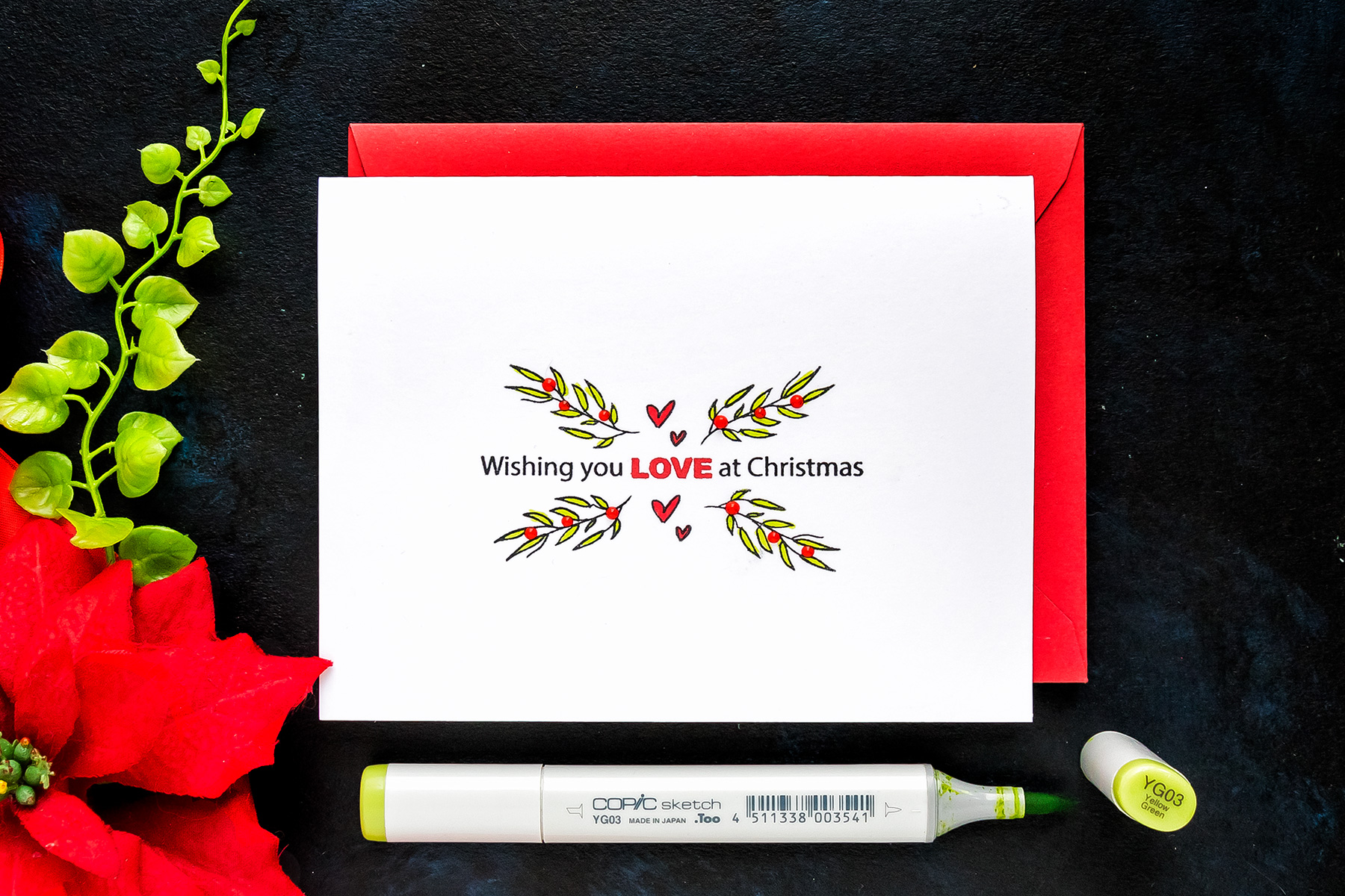 STAMPtember | Simplicity is Everything. One Layer Minimalistic Christmas Cards with Simon Says Stamp #yscardmaking #stamping #stamptember #simonsaysstamp #christmascard