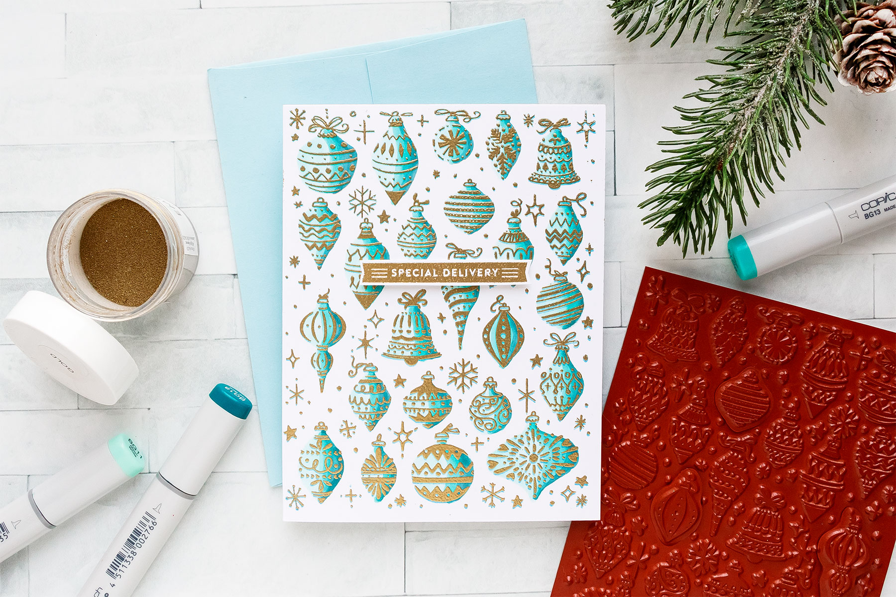 Hero Arts | Stationery Style Holiday Cards. November 2018 My Monthly Hero Kit. Video (Blog Hop + Giveaway)