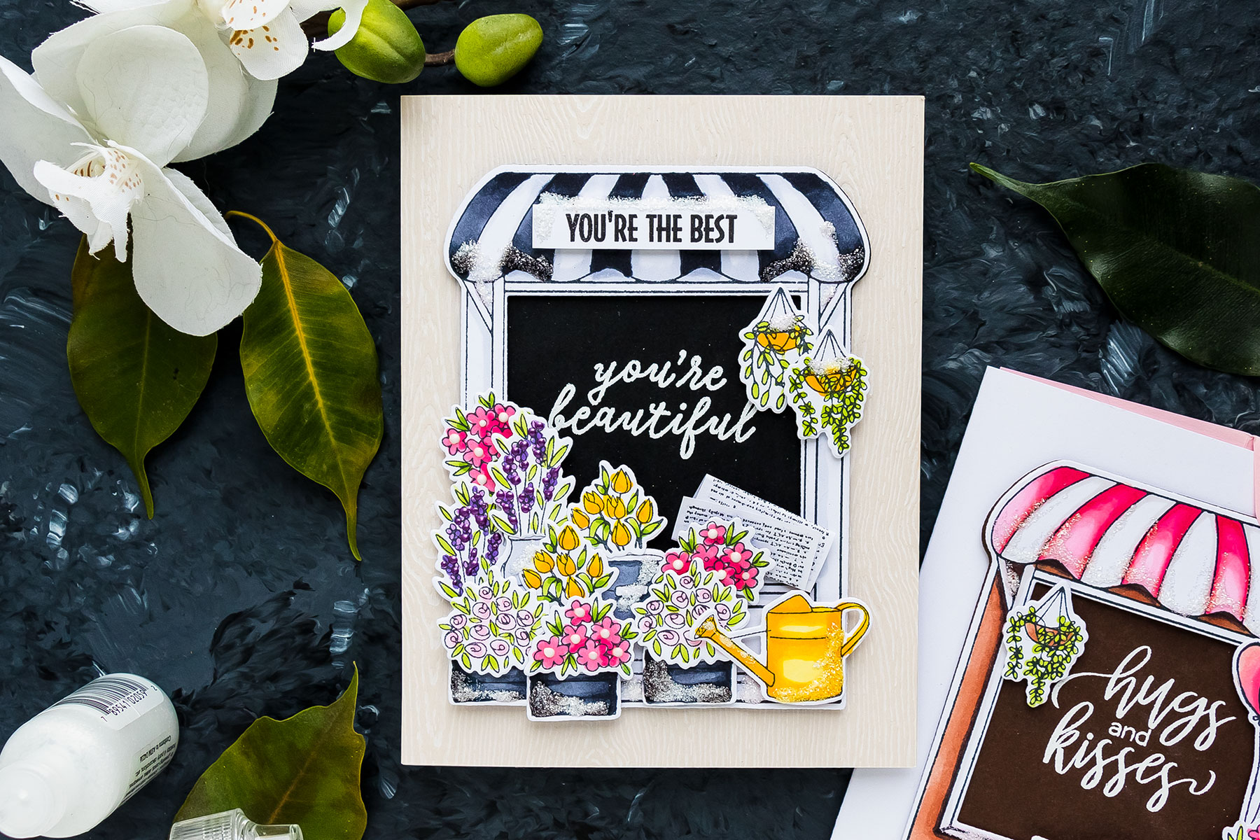 Hero Arts | Store Front Floral Cards. January 2019 My Monthly Hero Kit. Video (Blog Hop + Giveaway)