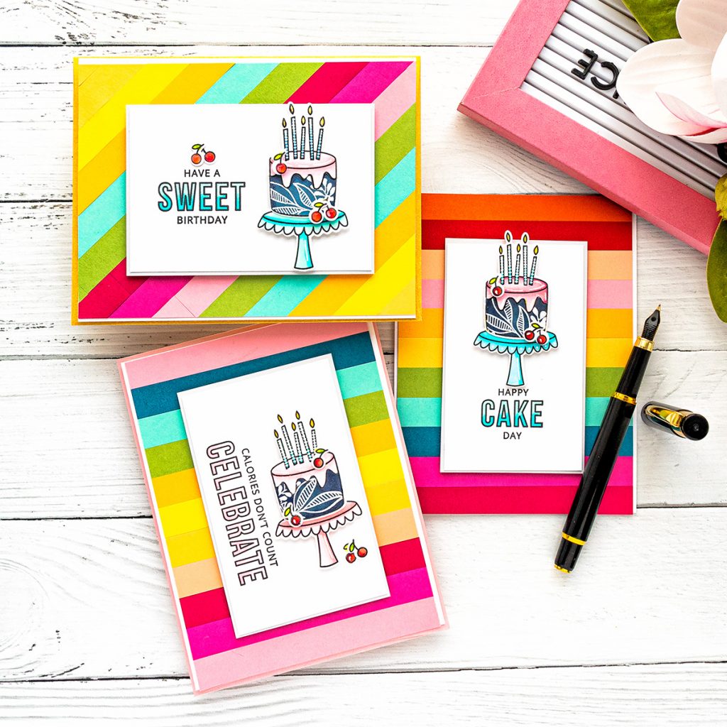 DIY Colorful Birthday Cards. Video Tutorial | Yana Smakula