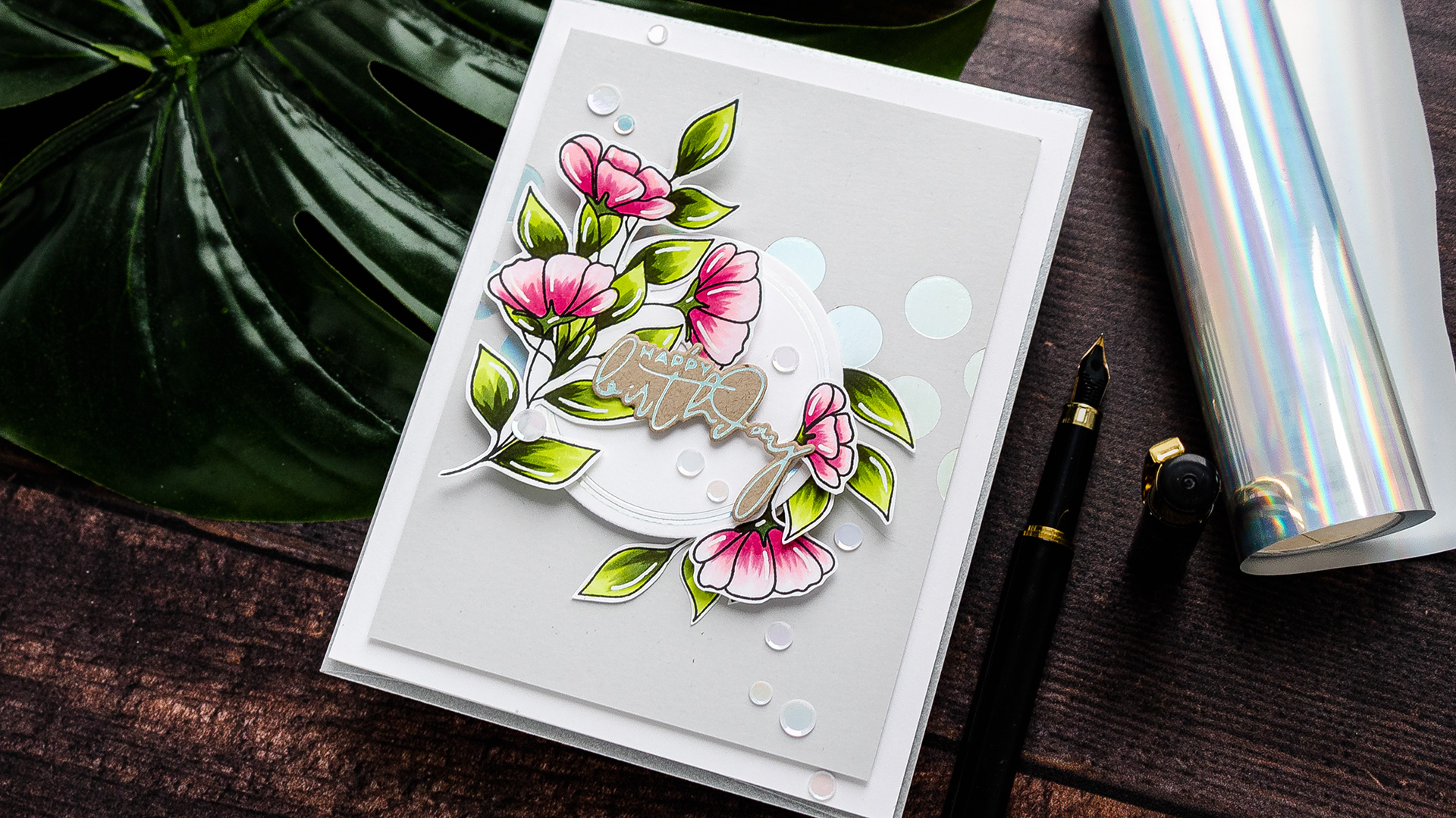 Simon Says Stamp | Traditional & Hot foil Stamping Combined. Video tutorial by Yana Smakula #SimonSaysStamp #HotFoiling #Cardmaking