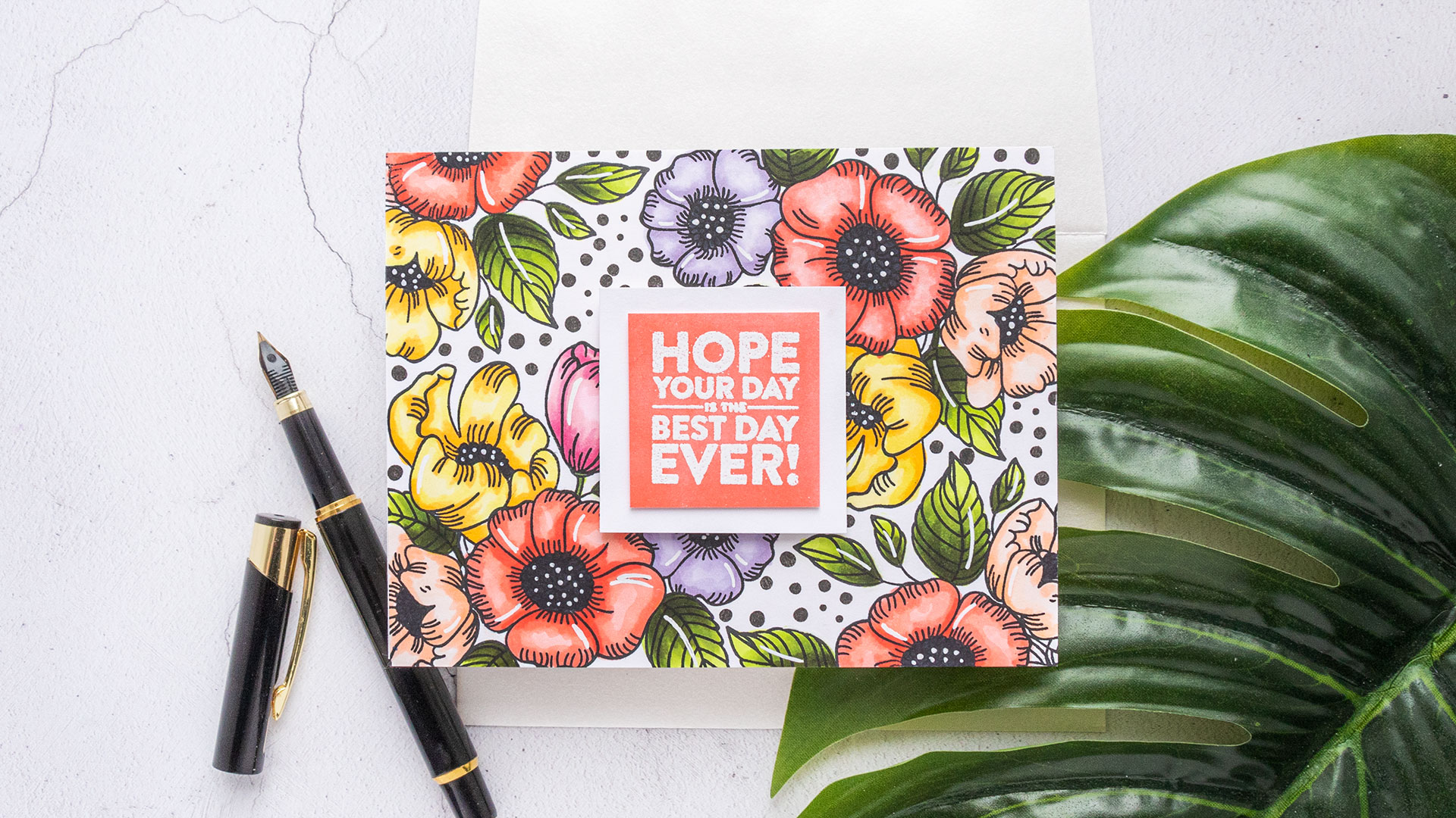 Simon Says Stamp | Background Stamping with Thankful Flowers. Video tutorial by Yana Smakula featuring THANKFUL FLOWERS sss201905 #simonsaysstamp #cardmaking #patternstamping