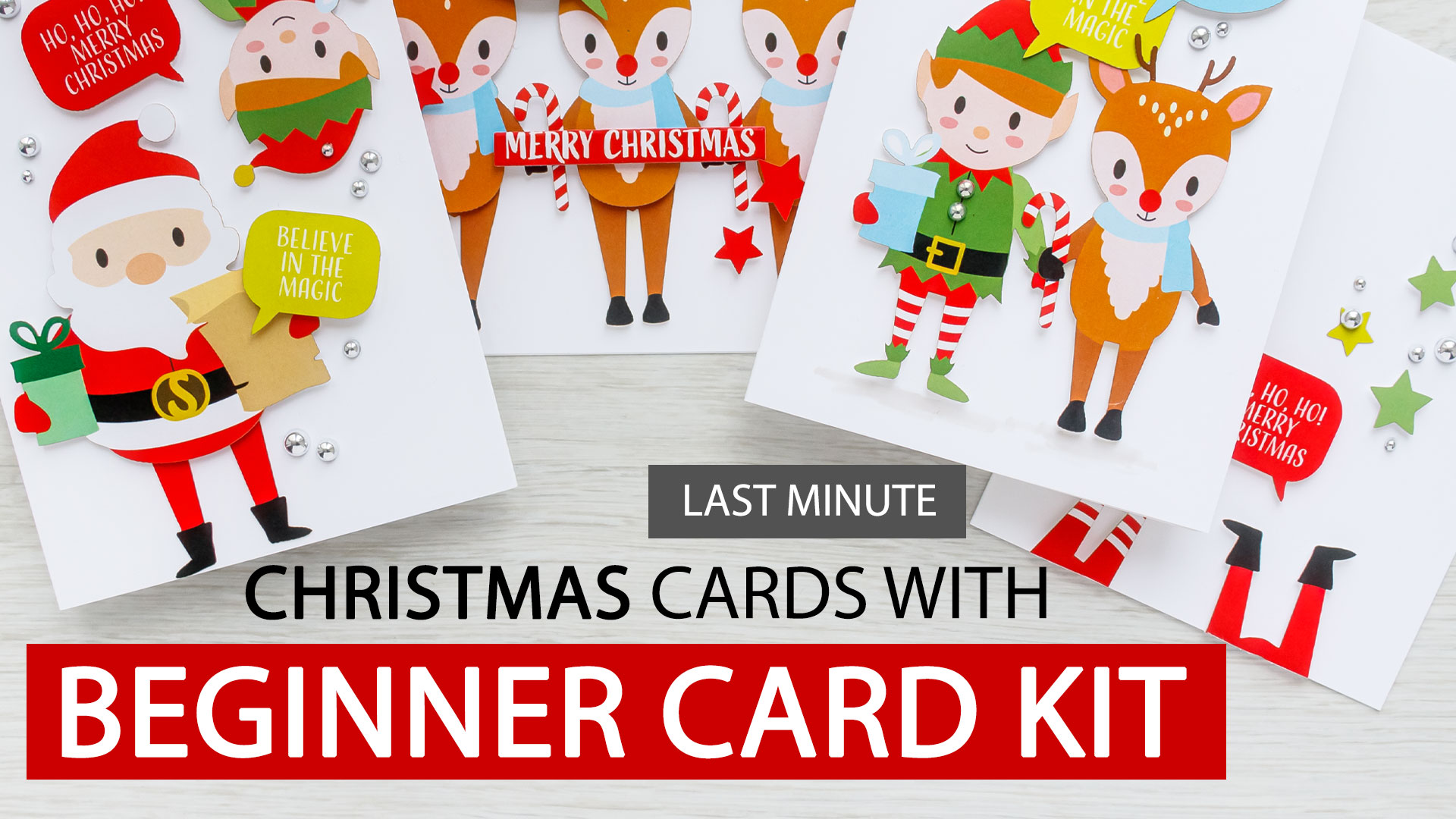 Super Easy Interactive Last-Minute Christmas Cards with This Beginner Card Kit. Unboxing, overview & tutorial