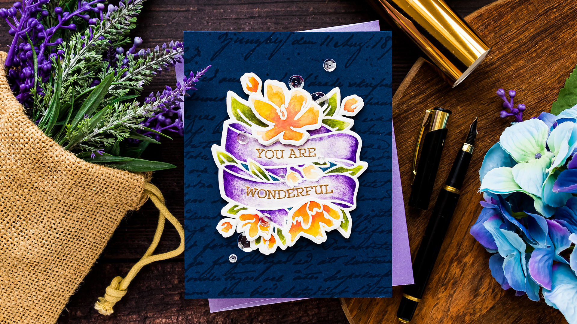 Simon Says Stamp | Watercolor Wonderful Banner