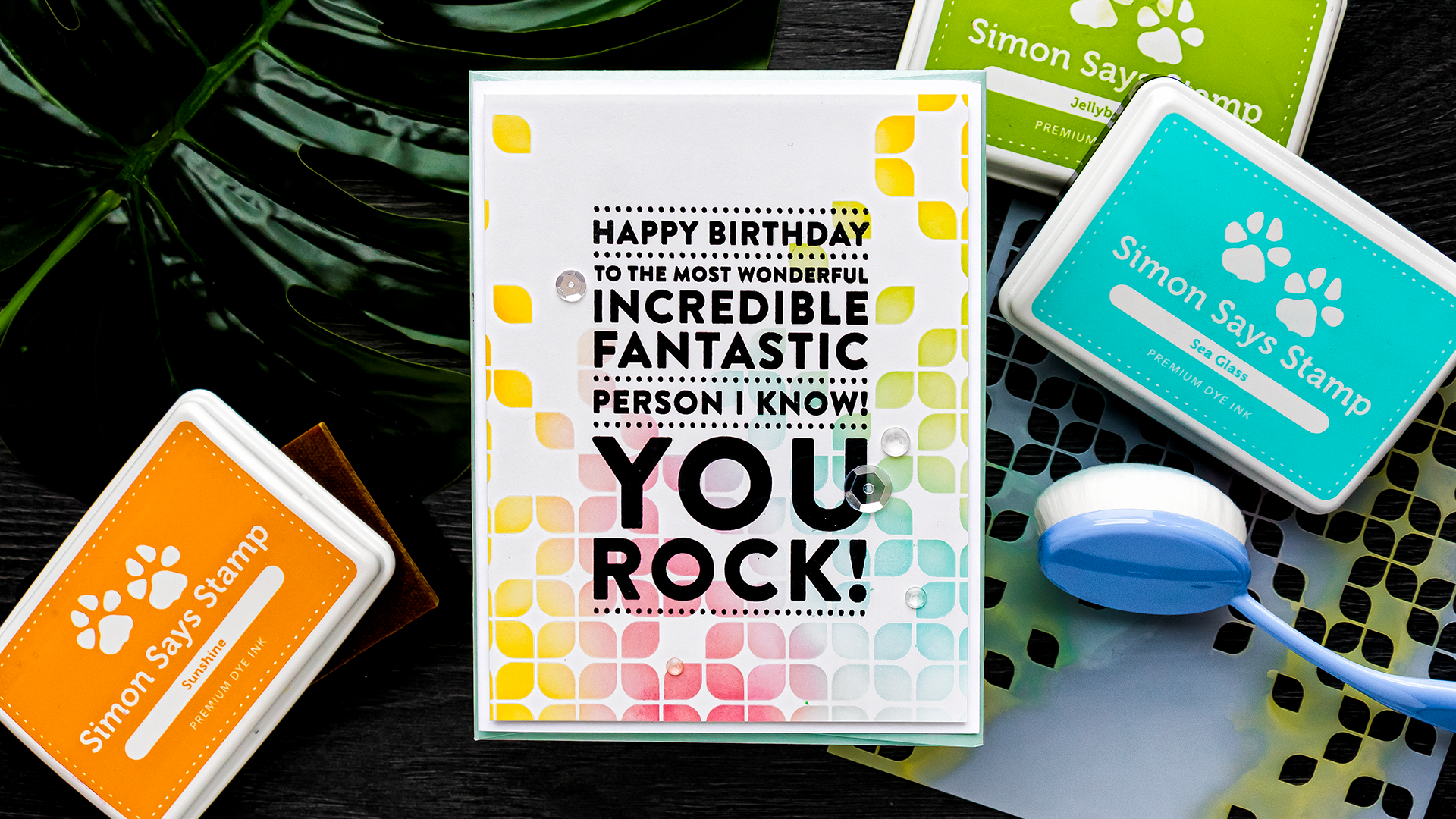 Simon Says Stamp | You Rock Birthday Card