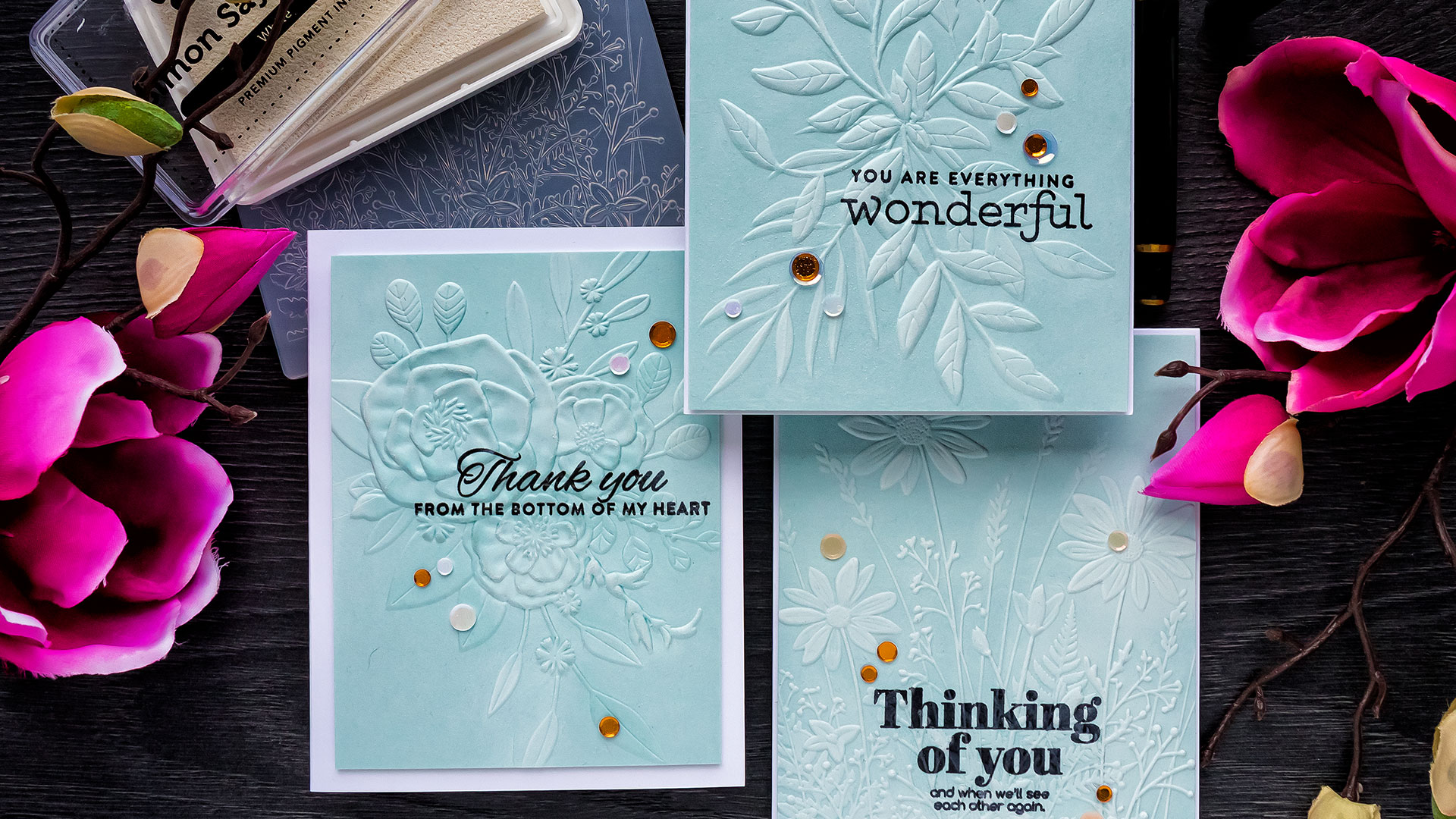 Simon Says Stamp | 3D Embossed Greeting Cards. Blog Hop + Giveaway