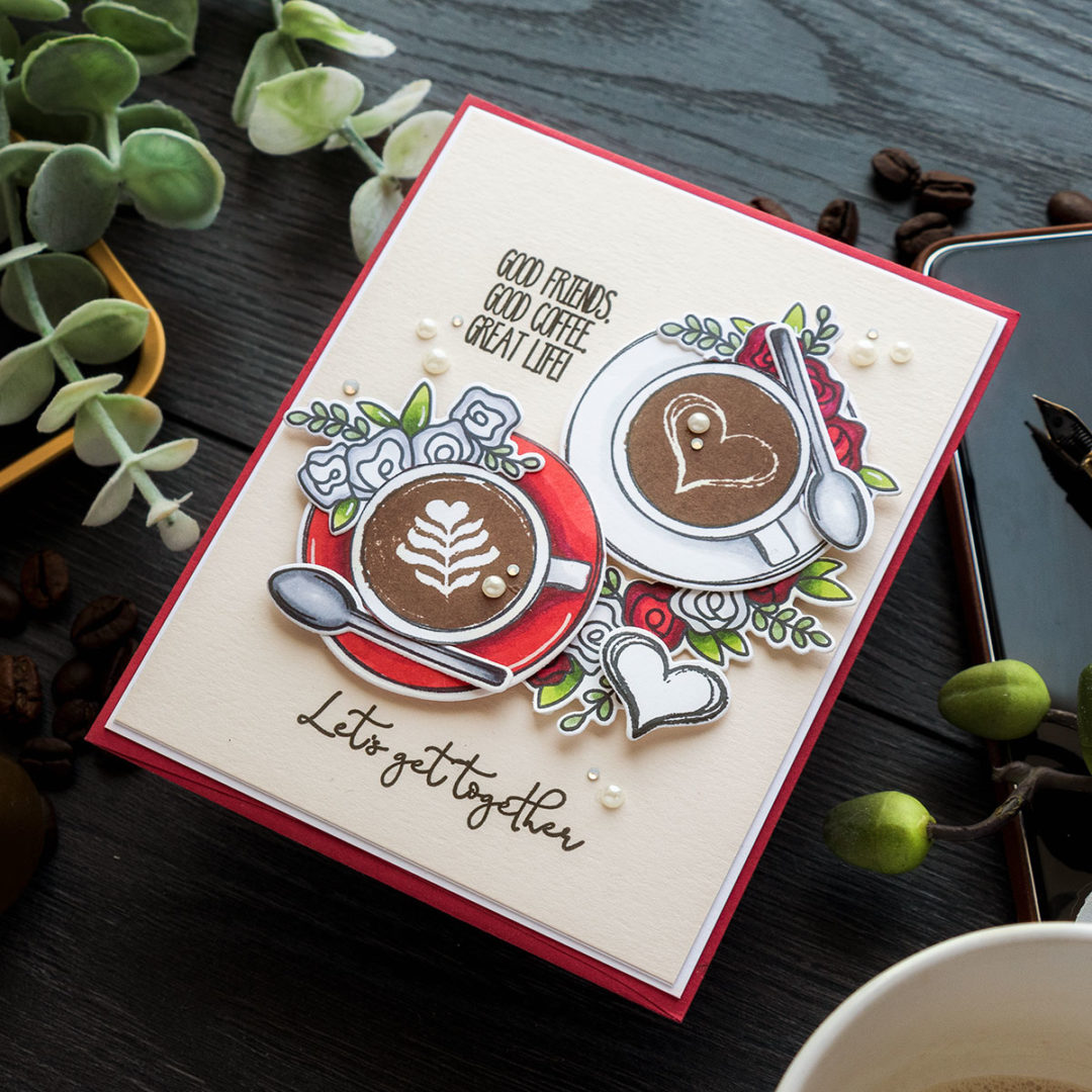 Simon Says Stamp | Cup of Love Card. Blog Hop + Giveaway | Yana Smakula