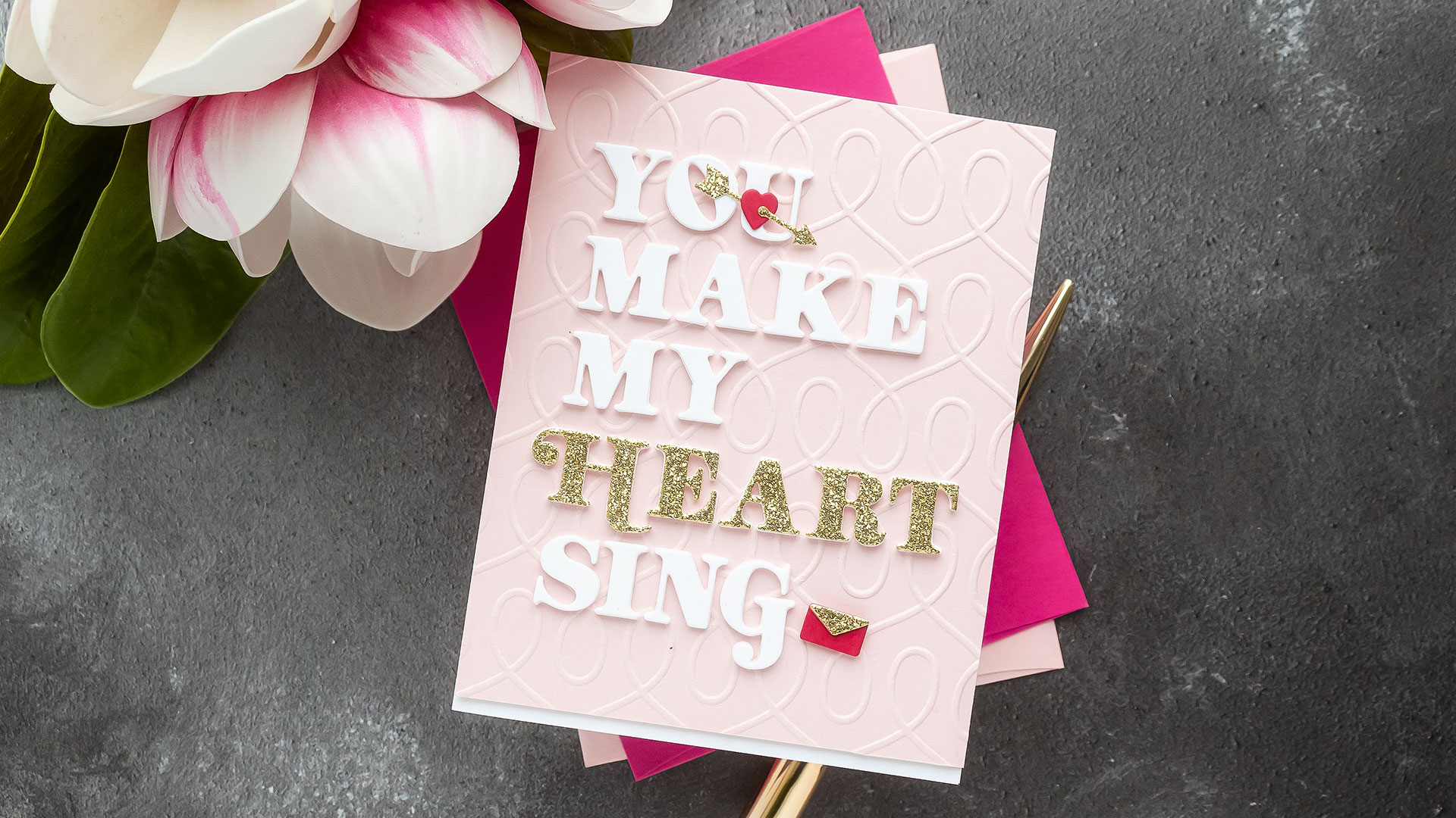 Spellbinders | Alphabet Dies Custom Valentine's Day Card