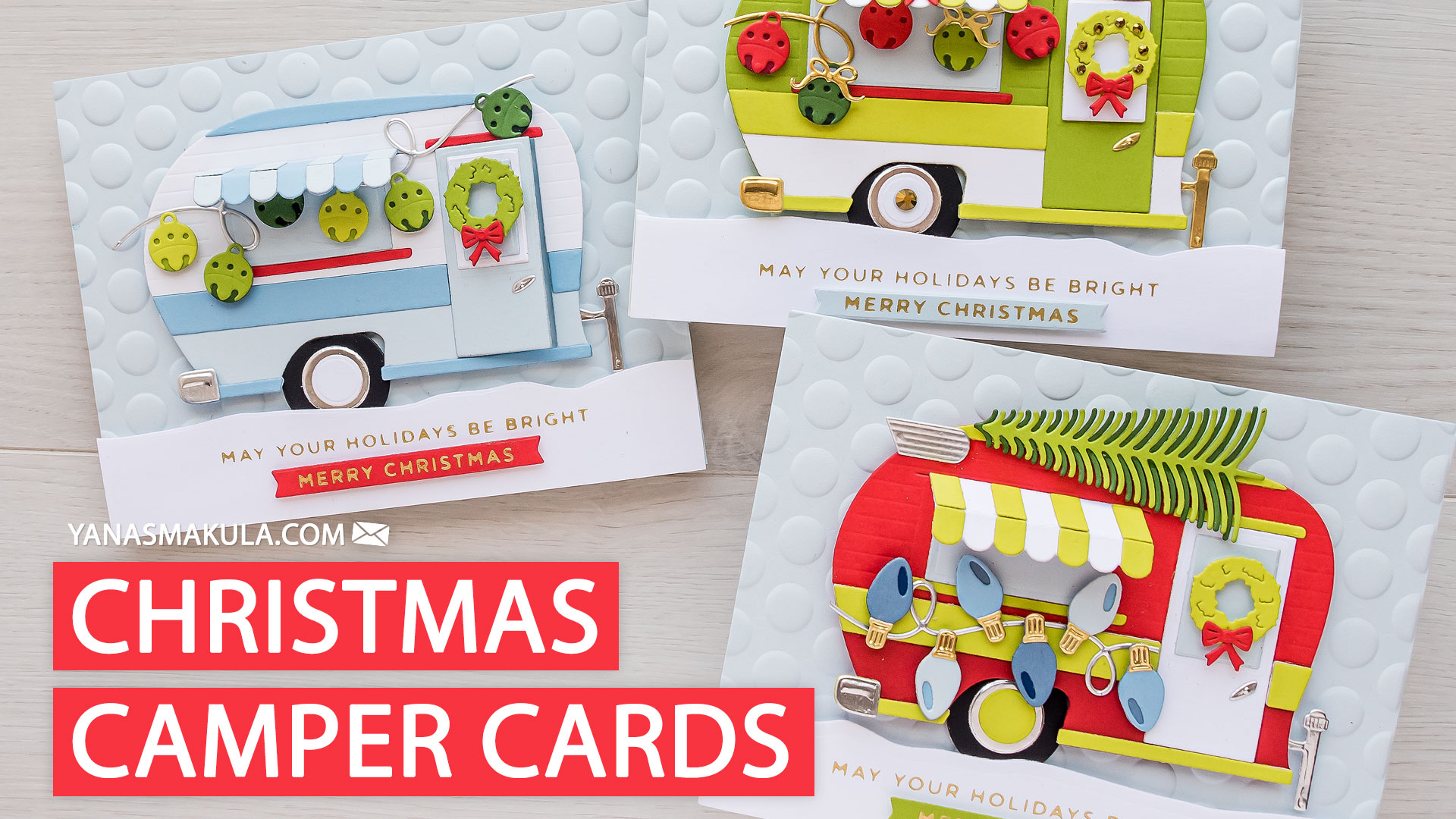 Spellbinders | Christmas Camper Cards. Video