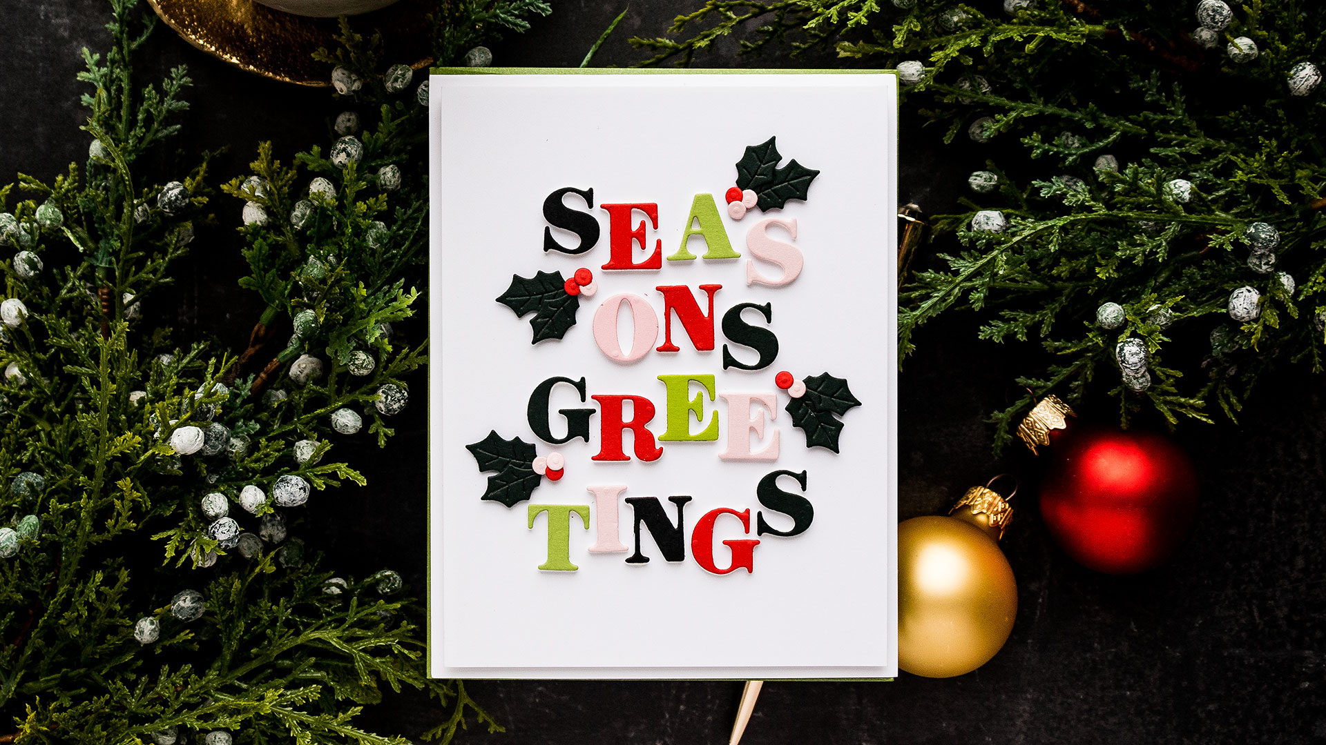 Spellbinders | Season's Greetings Alphabet Card