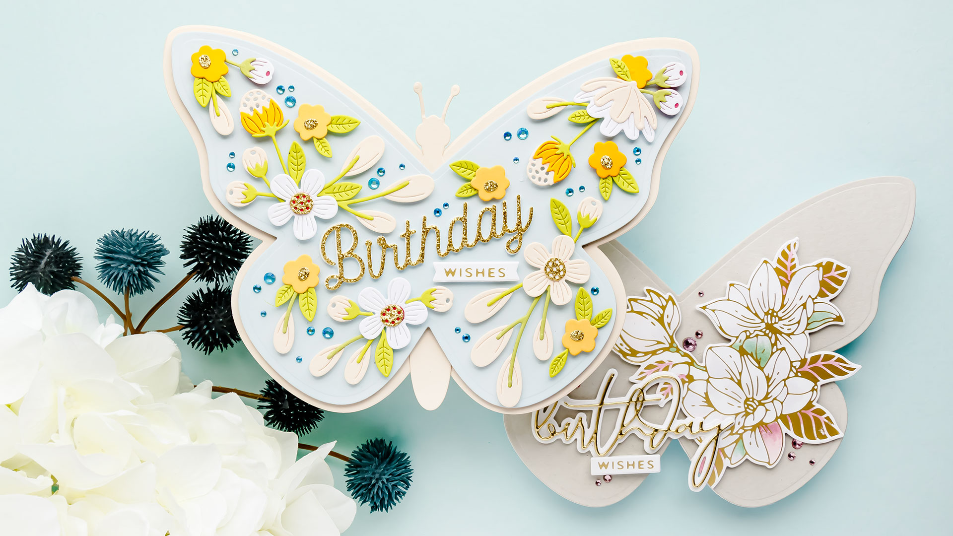 Spellbinders | Butterfly Shaped Cards With Bibi's Butterflies. Butterfly Card Creator Etched Dies From Bibi’s Butterflies Collection by Bibi Cameron. Video