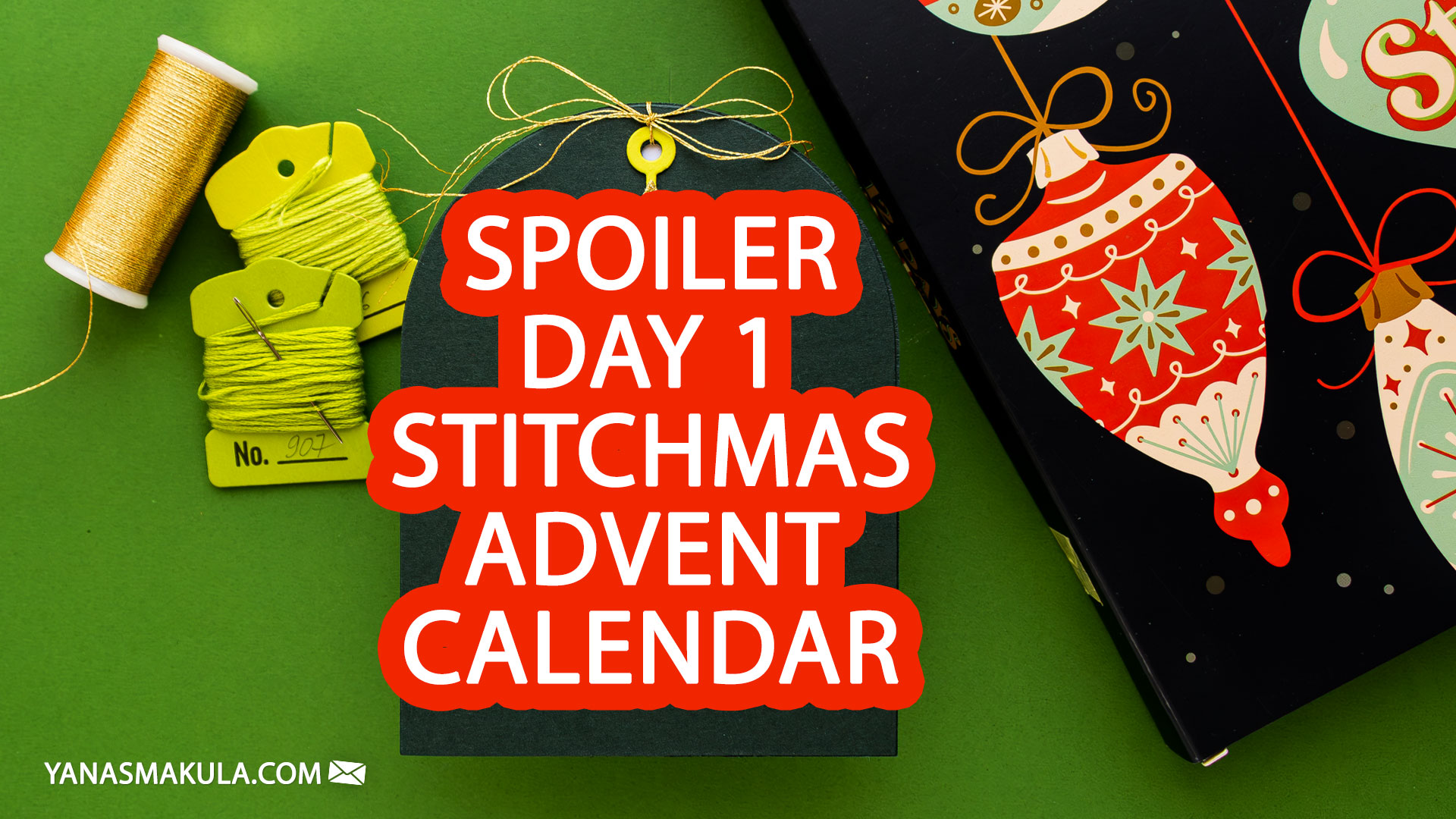 SPOILER! 12 Days of Stitchmas 2023 Spellbinders Advent Calendar Day 1. Video