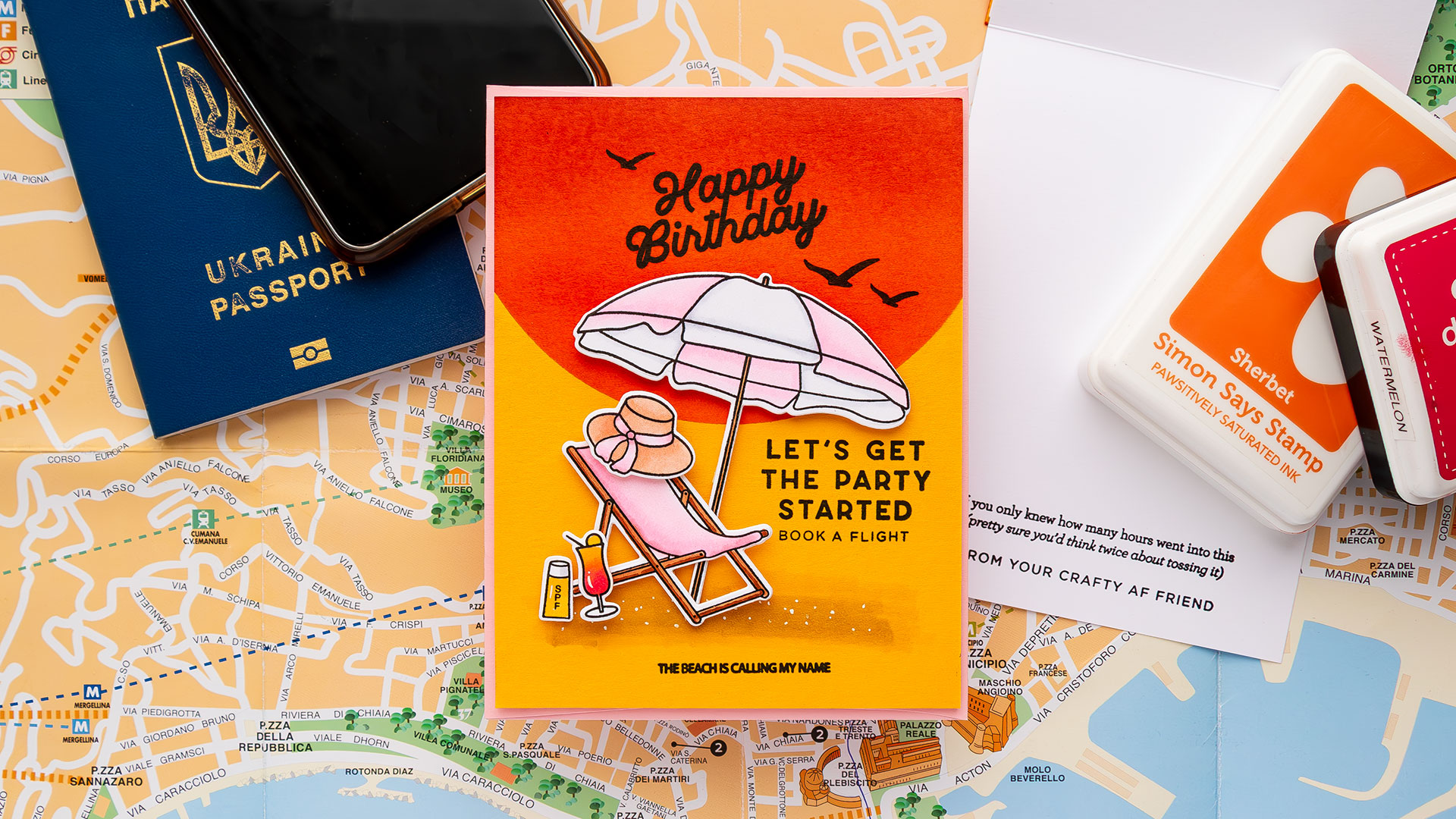 Simon Says Stamp | Travel Themed Birthday Card. Video