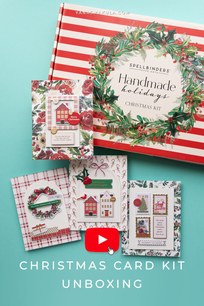 Unboxing Spellbinders Handmade Holidays Christmas Card Kit | Video