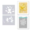 Spellbinders Tropical Bloom Stencil - Coordinates with May 2024 Glimmer Club 