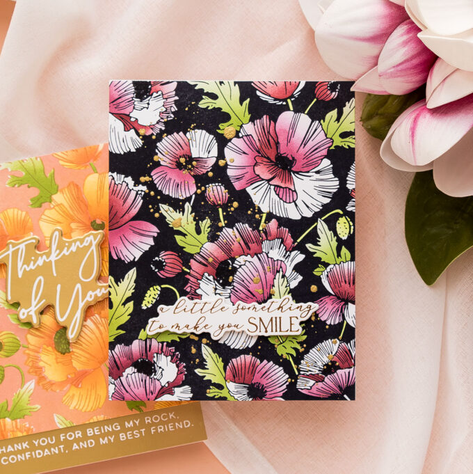 HOW TO USE THE POPPY BACKGROUND PRESS PLATE & STENCIL BUNDLE