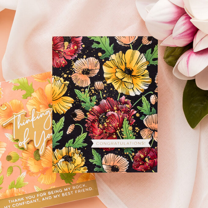 HOW TO USE THE POPPY BACKGROUND PRESS PLATE & STENCIL BUNDLE