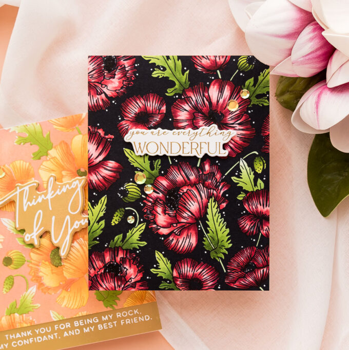 HOW TO USE THE POPPY BACKGROUND PRESS PLATE & STENCIL BUNDLE