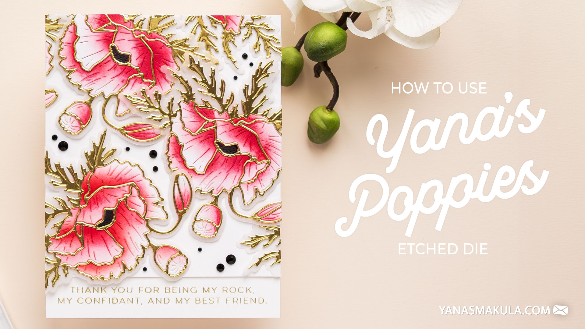 My August 2024 Collection with Spelbinders is HERE! Yana's Poppies