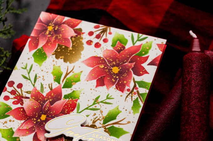 How to Use Festive Poinsettias BetterPress and Stencil Bundle | Video