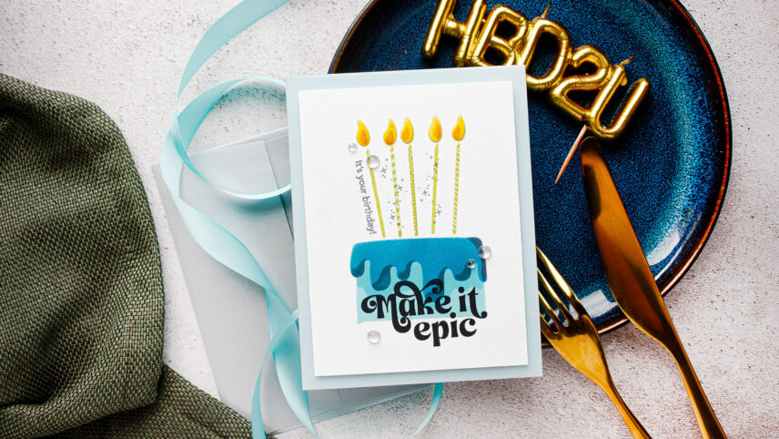 Simon Says Stamp | Big Birthday Cake Card. Video