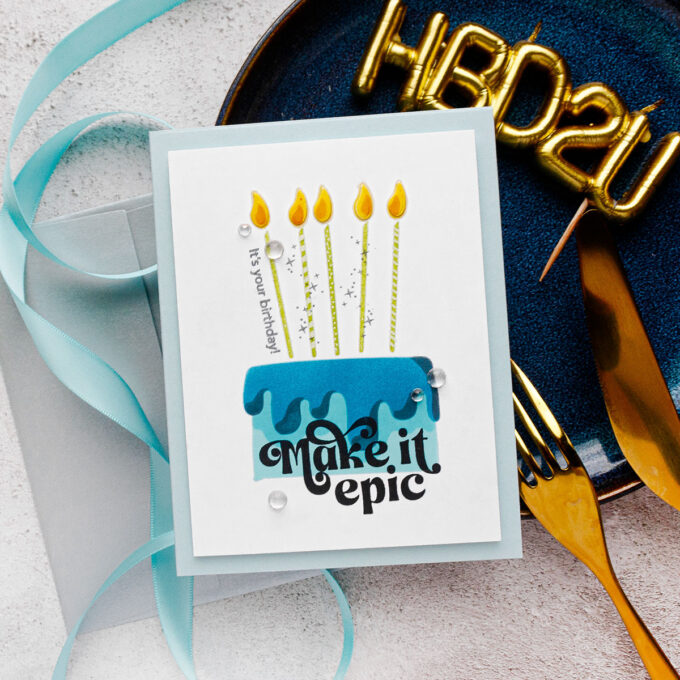 Simon Says Stamp | Big Birthday Cake Card. Video