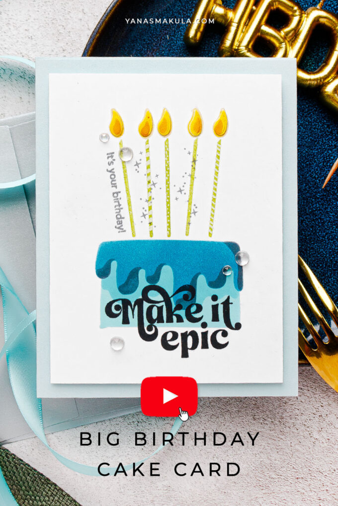 Simon Says Stamp | Big Birthday Cake Card. Video