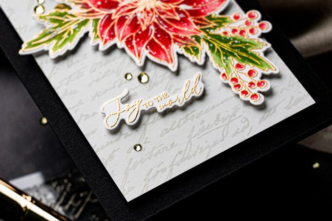 Simon Says Stamp | Poinsettia Swag Card. Festive Fun Release Blog Hop