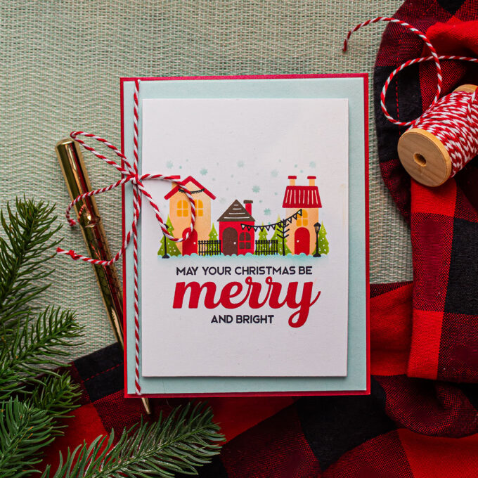 Simon Says Stamp | Snowy Village & European Streets Card. Video