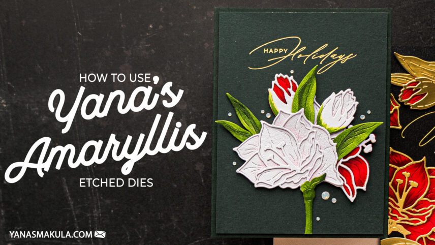 Spellbinders Yana's Amaryllis Christmas Die How To | Video