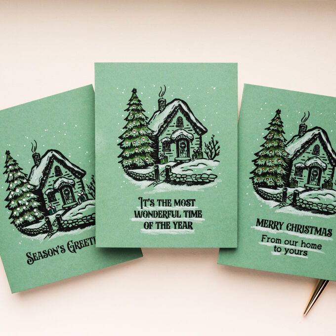 Simon Says Stamp | Home For The Holidays One Layer Christmas Cards. Video