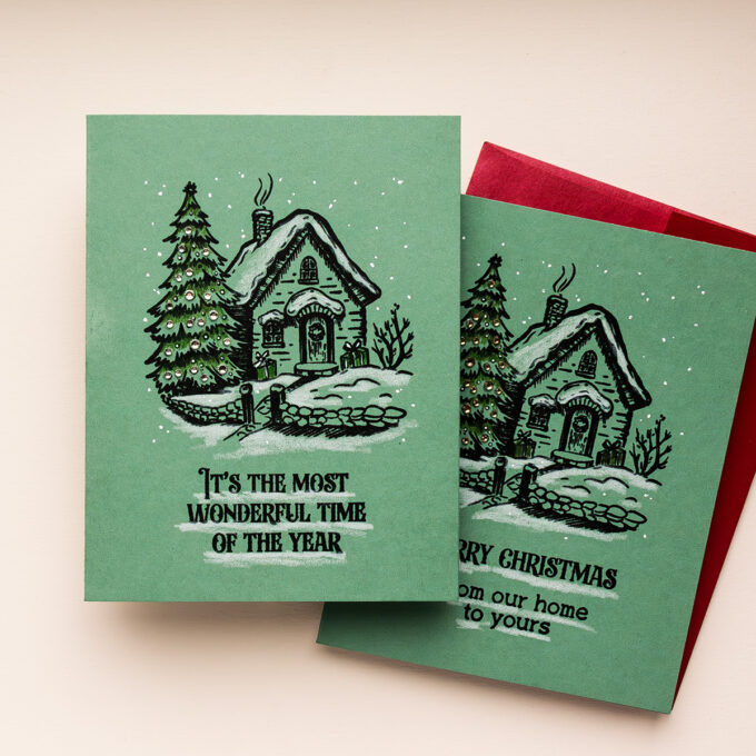 Simon Says Stamp | Home For The Holidays One Layer Christmas Cards. Video