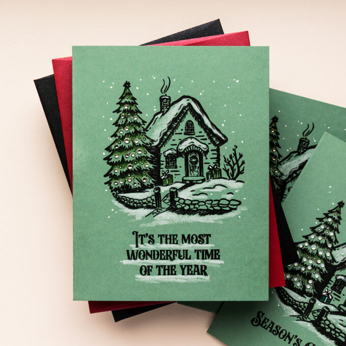 Simon Says Stamp | Home For The Holidays One Layer Christmas Cards. Video