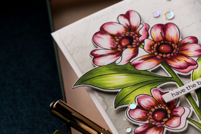 Simon Says Stamp | Flick Stroke Copic Coloring for Realistic Flowers. Video