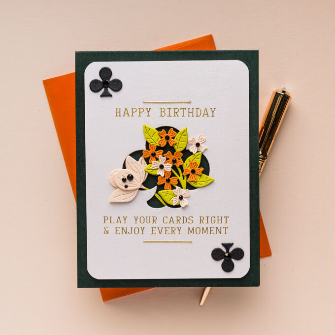 Spellbinders | Playing Cards Handmade Card with Jack of All Trades. Video