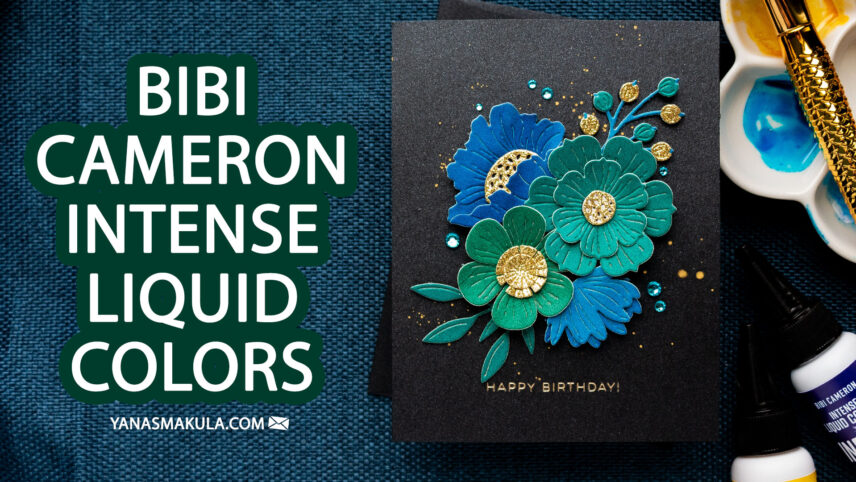 Make Your Own Colored Cardstock with Intense Liquid Colors. Video