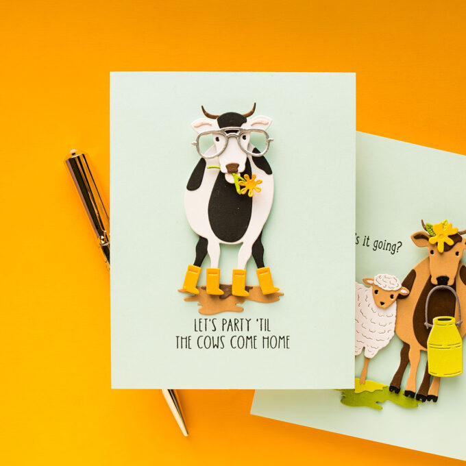 Spellbinders | Punny Cards with On the Farm Collection. Video