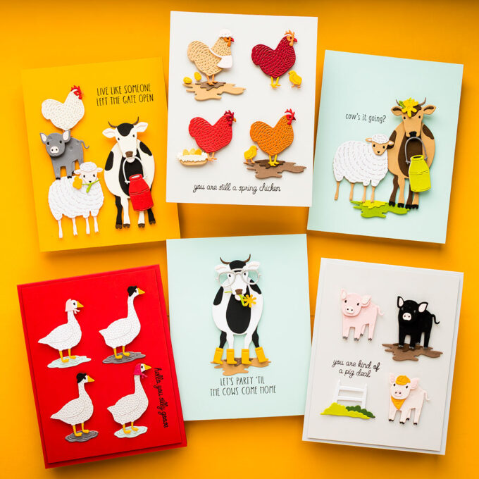 Spellbinders | Punny Cards with On the Farm Collection. Video